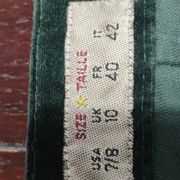 Express Forest Green Velvet Jeans Definitely Y2K - Picture 14 of 16